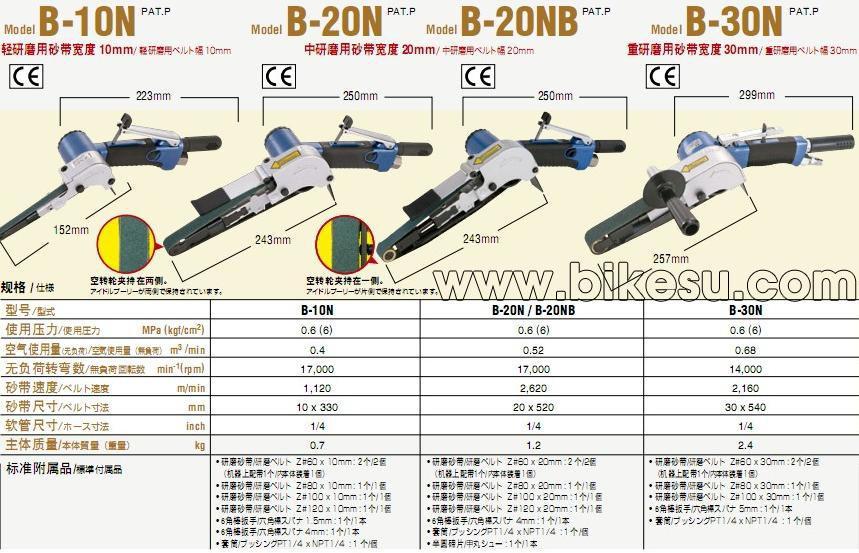 NITTO B-10N，B-20N，B-20NB，B-30N，BB-10A，BB-20 BELTON